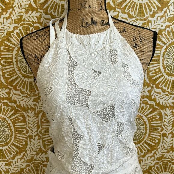 NWT LoveShackFancy Omi Handkerchief Top & Eliza Skirt Rare Embroidered Set sz XS - Picture 7 of 16